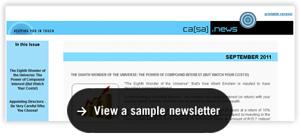 View a sample newsletter