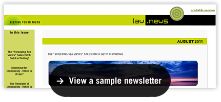View a sample newsletter