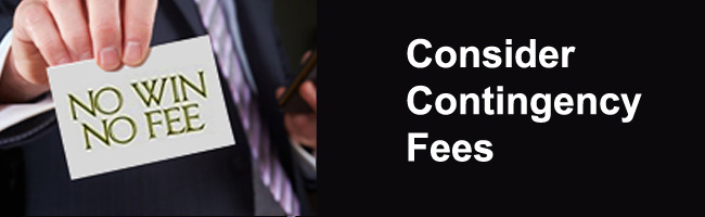 No money to sue?  Consider contingency fees