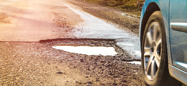Can You Claim Damages After Hitting a Pothole? 